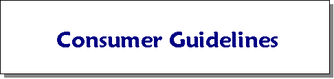 Consumer Guidelines